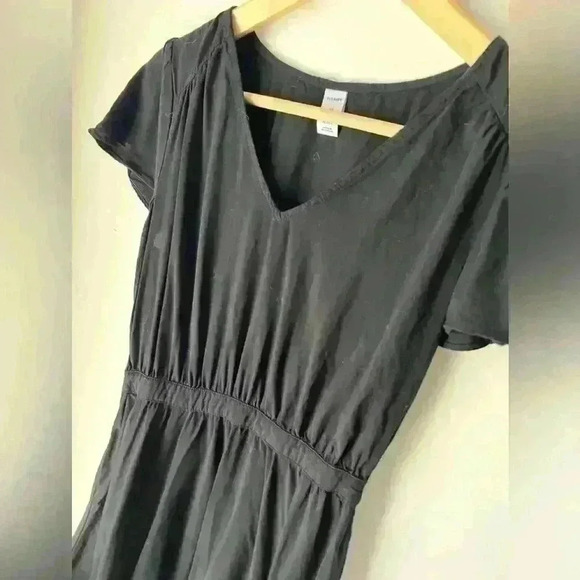 Old Navy Womens Black V-Neck Summer Fit and Flare Dress XS Petite Casual - Picture 5 of 9